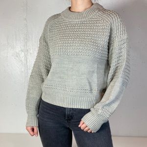 Chunky Gray Knit Universal Thread Crewneck Sweater
